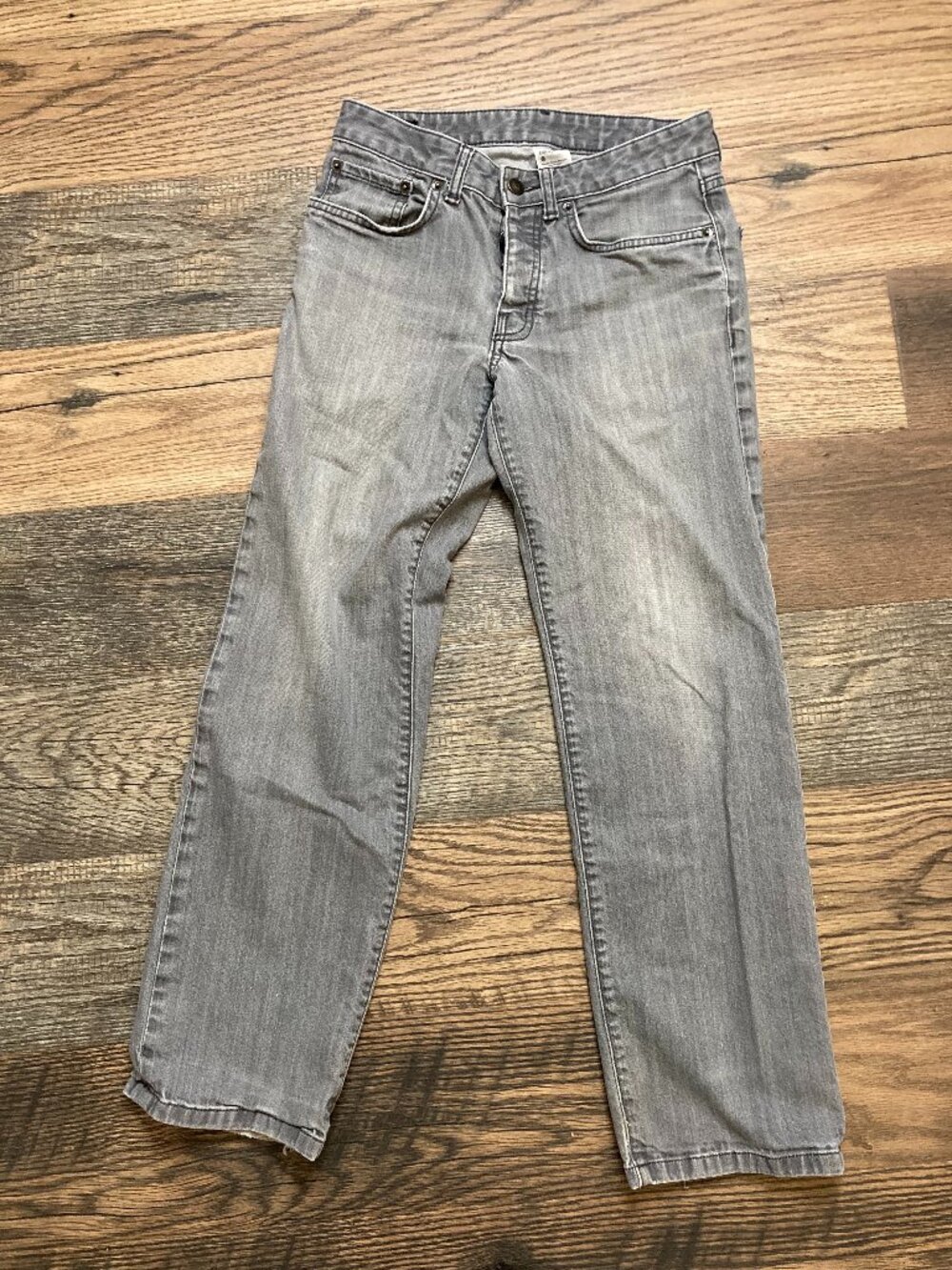 Patagonia Men's 28 Gray Organic Cotton Straight Leg Jeans Denim Pants 28x27